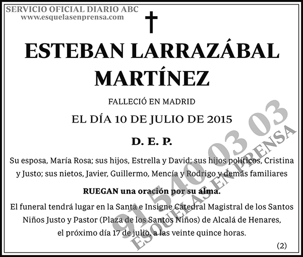 Esteban Larrazábal Martínez